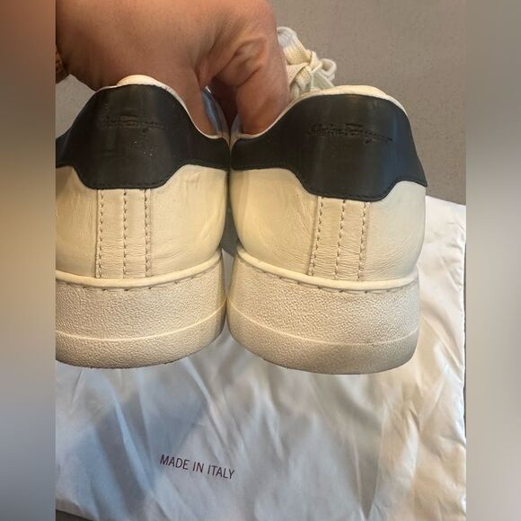 Salvatore Ferragamo White Sneakers Womens size 7 - Picture 10 of 10